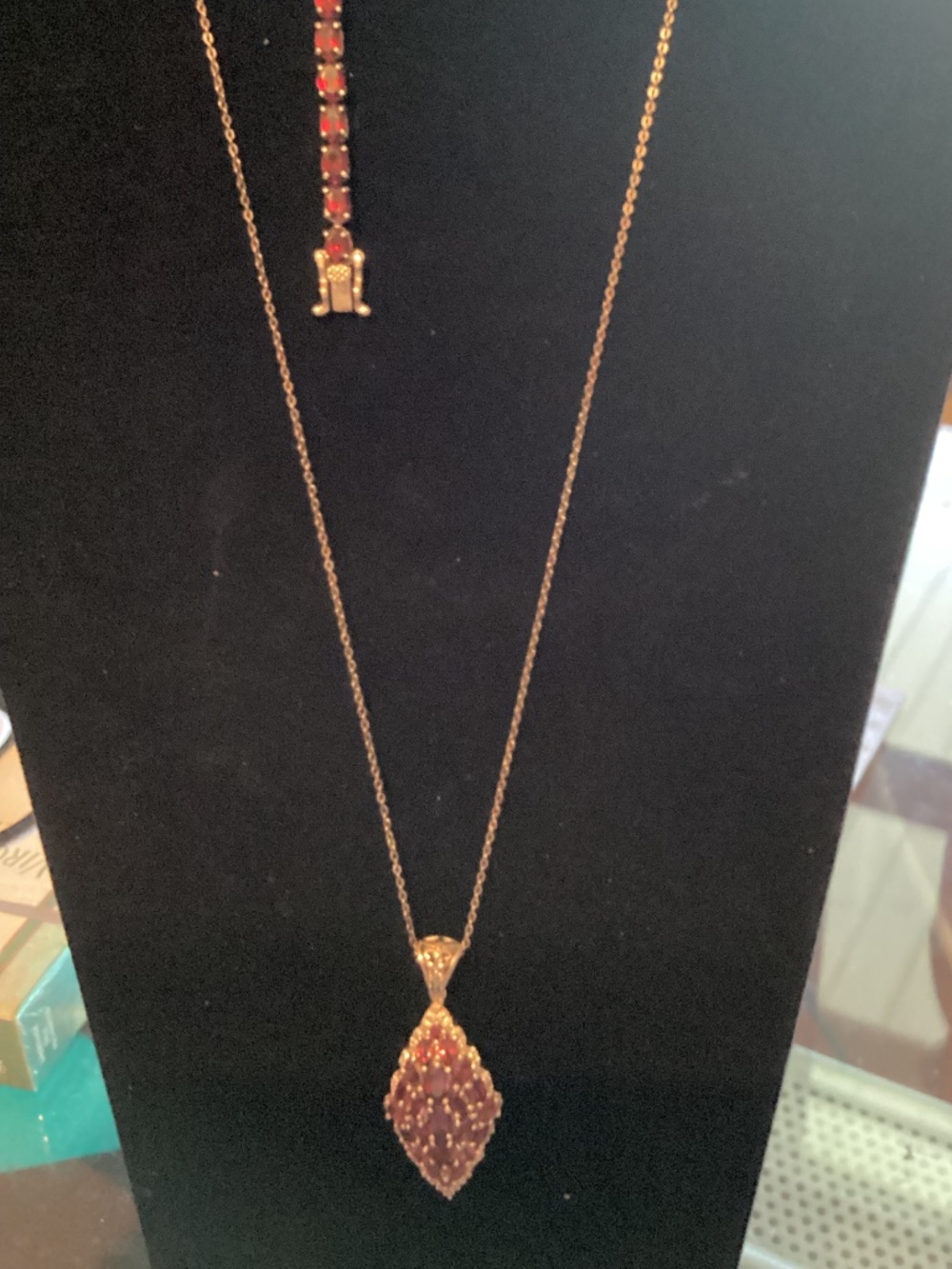 Rhodolite Garnet Neclaces and Tennis braclet